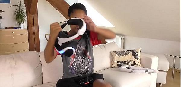  Hot roommates play VR games before playing with each other